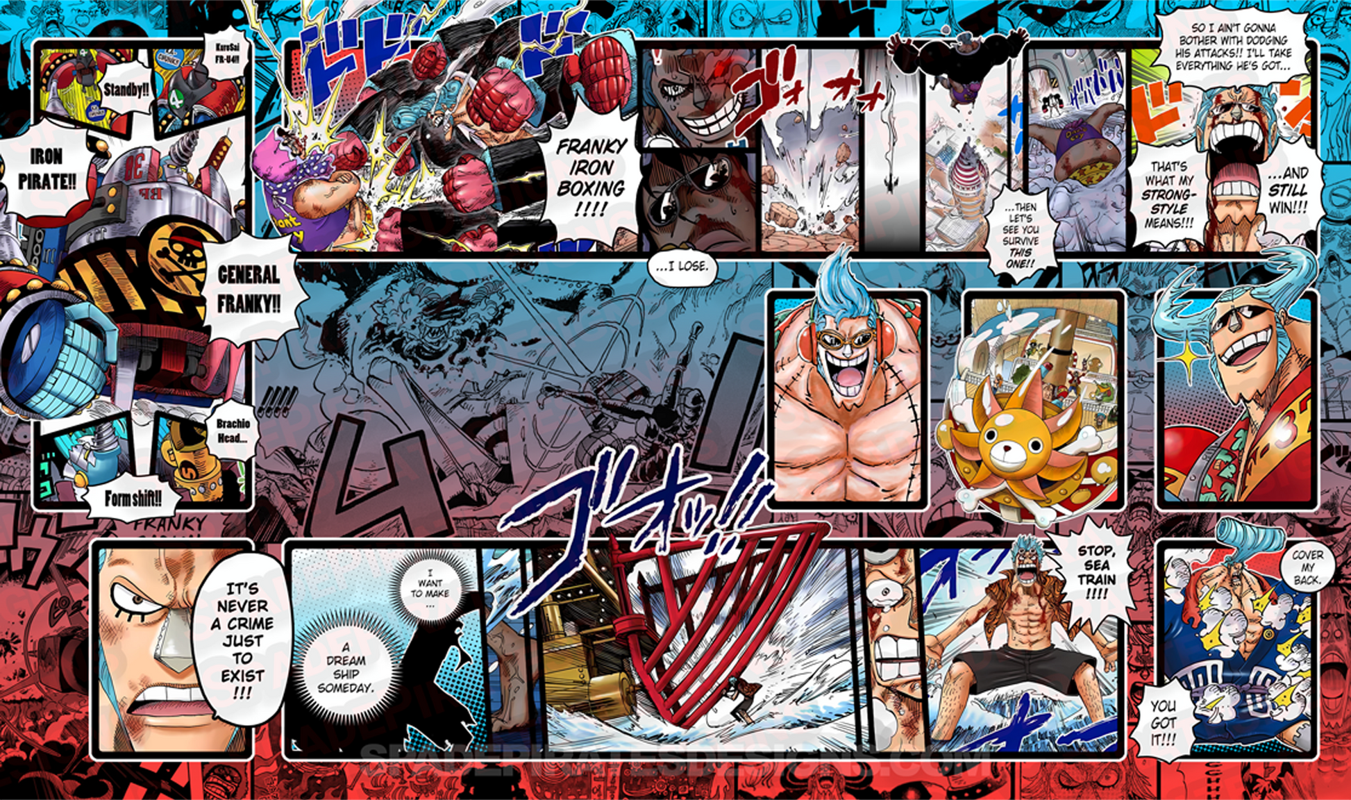 One Piece TCG Franky Playmat 1