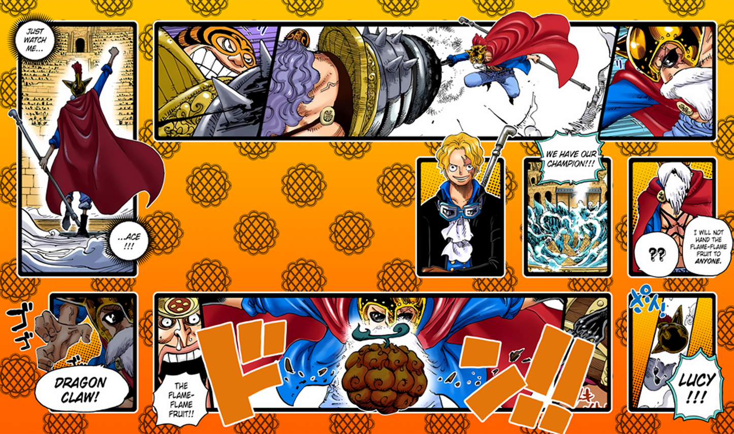 One Piece TCG Lucy Sabo Playmat