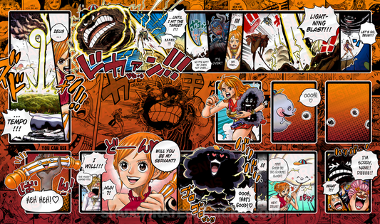One Piece TCG Nami & Zeus Playmat