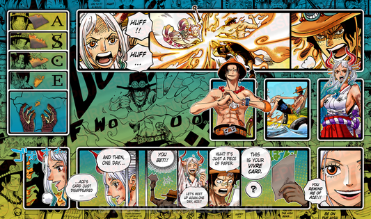 one piece tcg Portgaz D Ace playmat