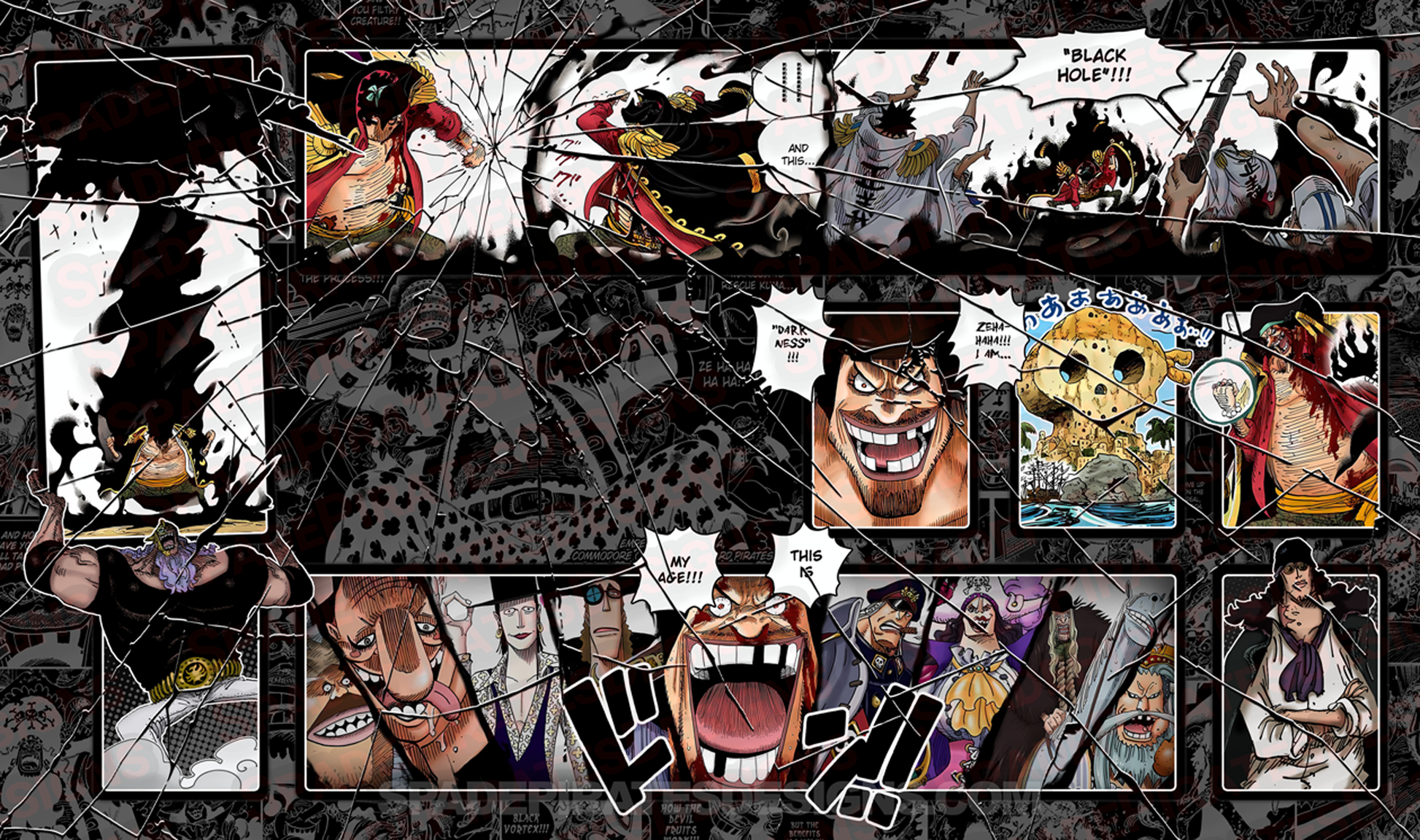 One Piece TCG Blackbeard Playmat