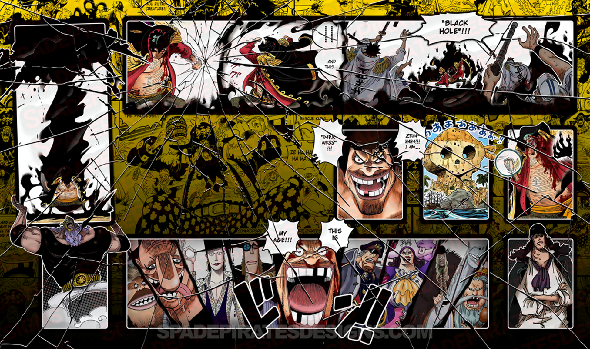 One Piece TCG Blackbeard Playmat Spade Pirates Designs One Piece TCG Blackbeard Playmat Spade Pirates Designs