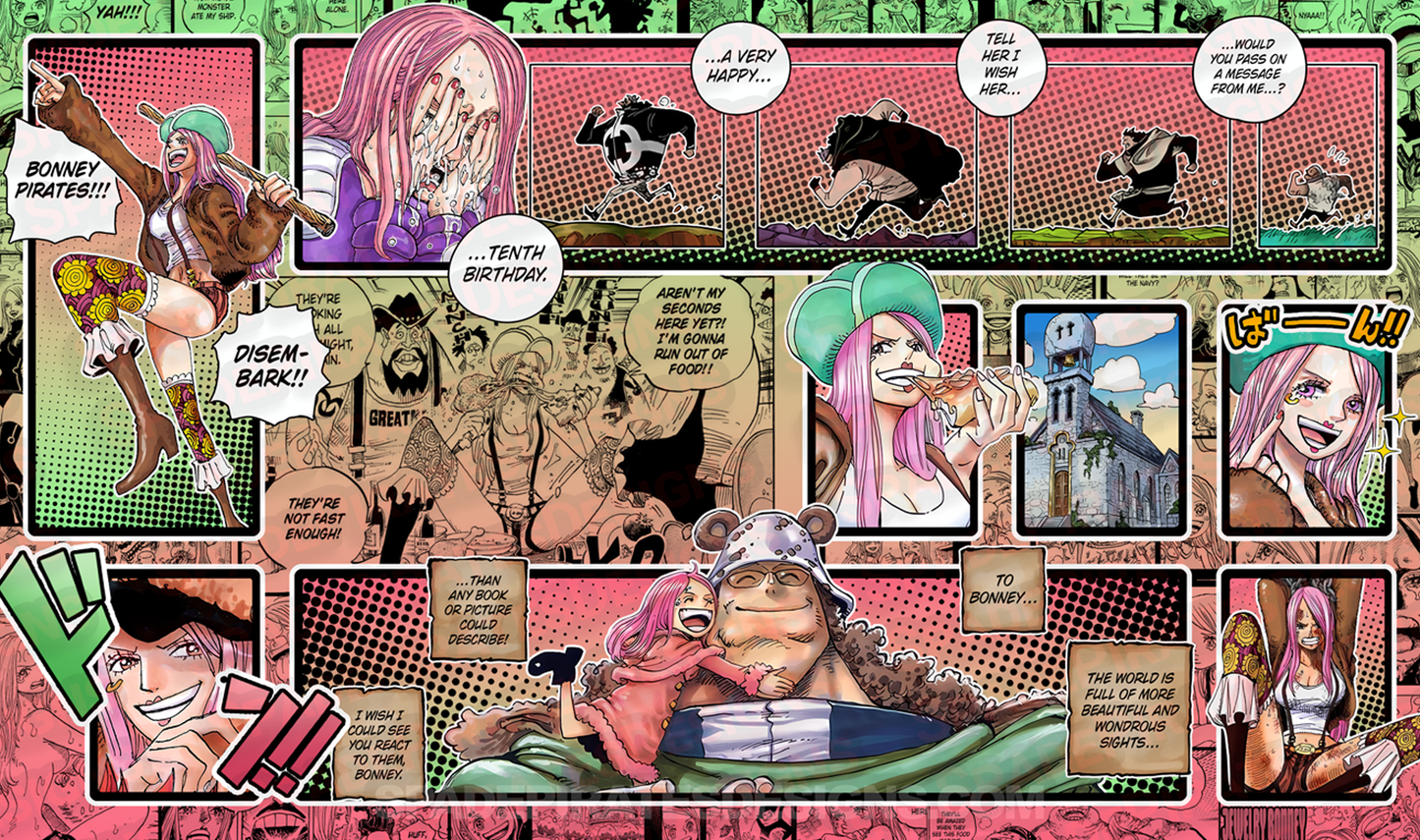 One Piece TCG Jewelry Bonney & Kuma Playmat