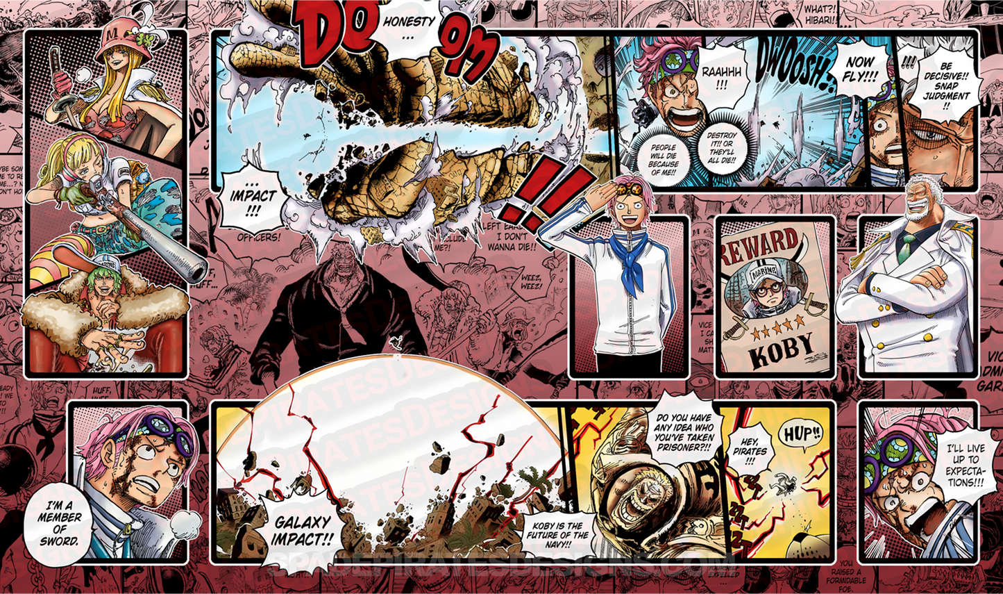 One Piece TCG Koby & Garp Playmat