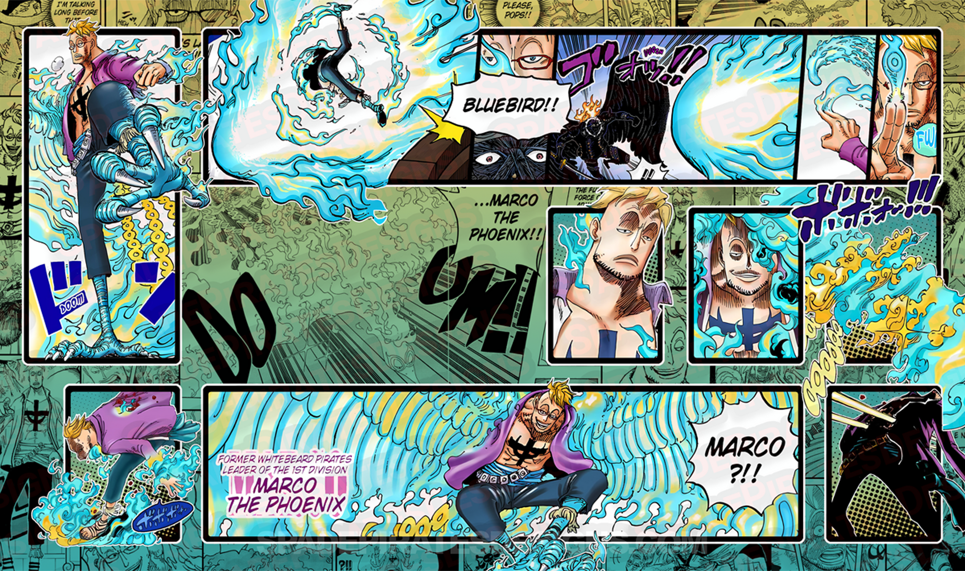 One Piece TCG Marco Playmat Version 3