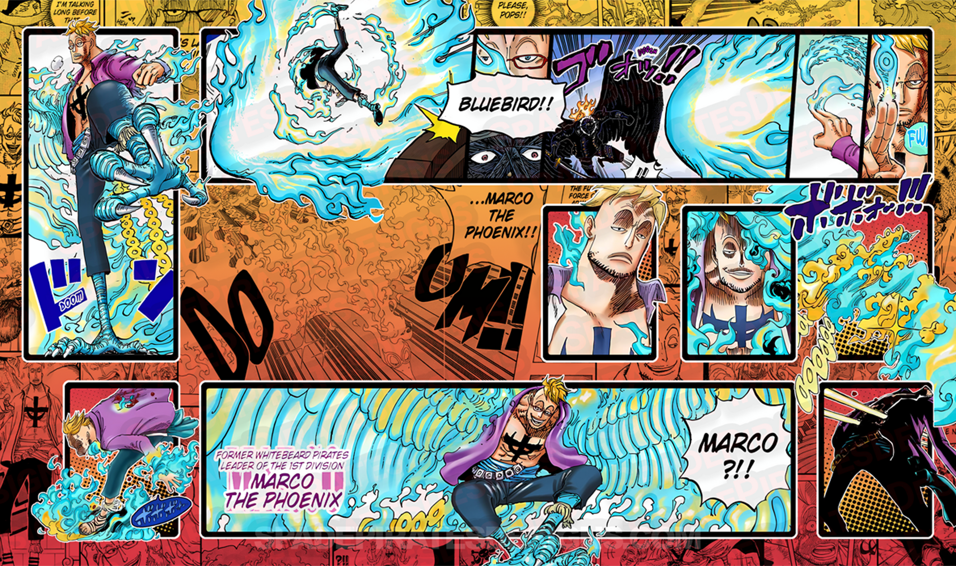 One Piece TCG Marco Playmat Version 1