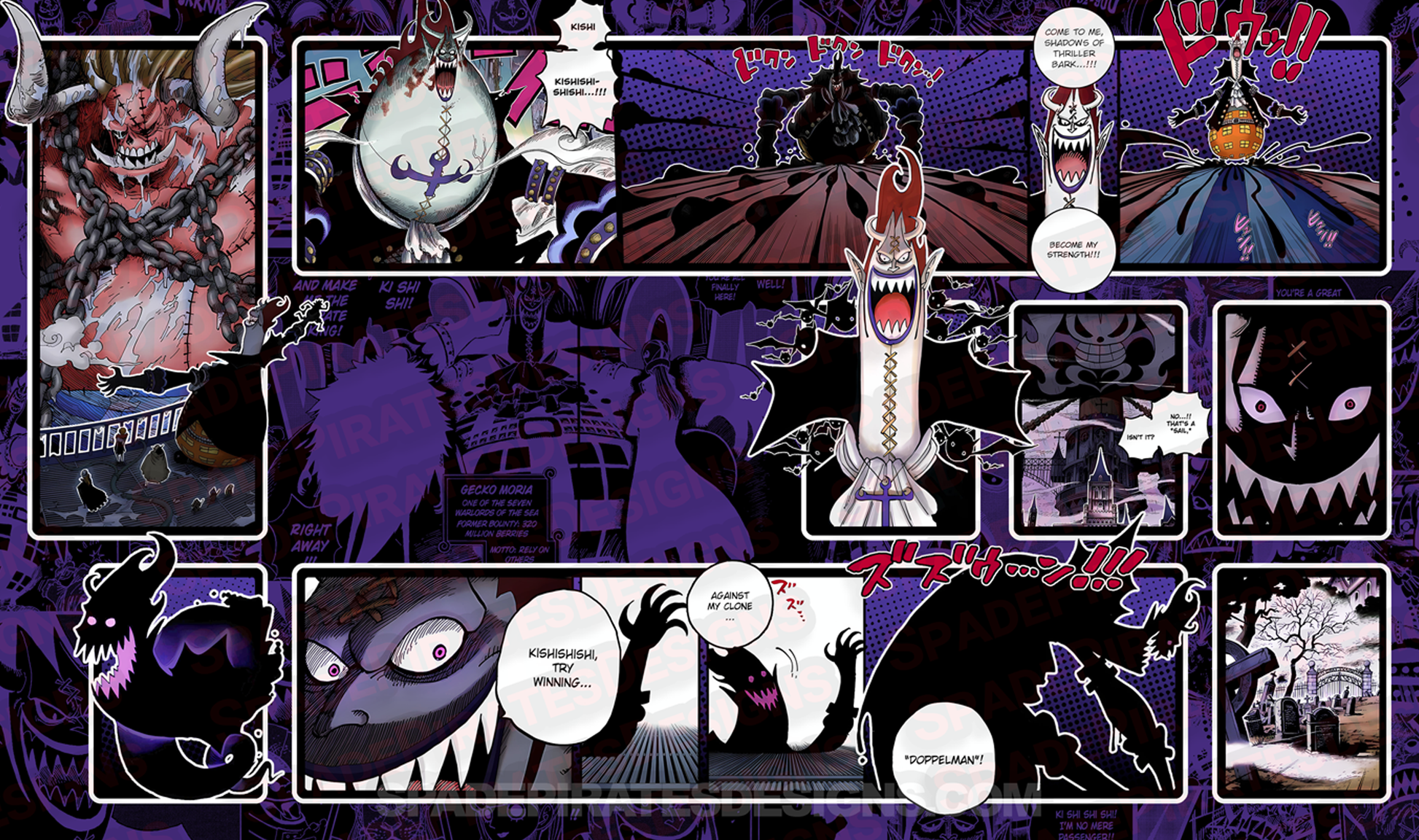 One Piece TCG Gecko Moria Playmat Spade Pirates Designs One Piece TCG Gecko Moria Playmat Spade Pirates Designs