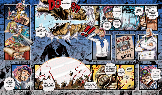 One Piece TCG Koby & Garp Playmat