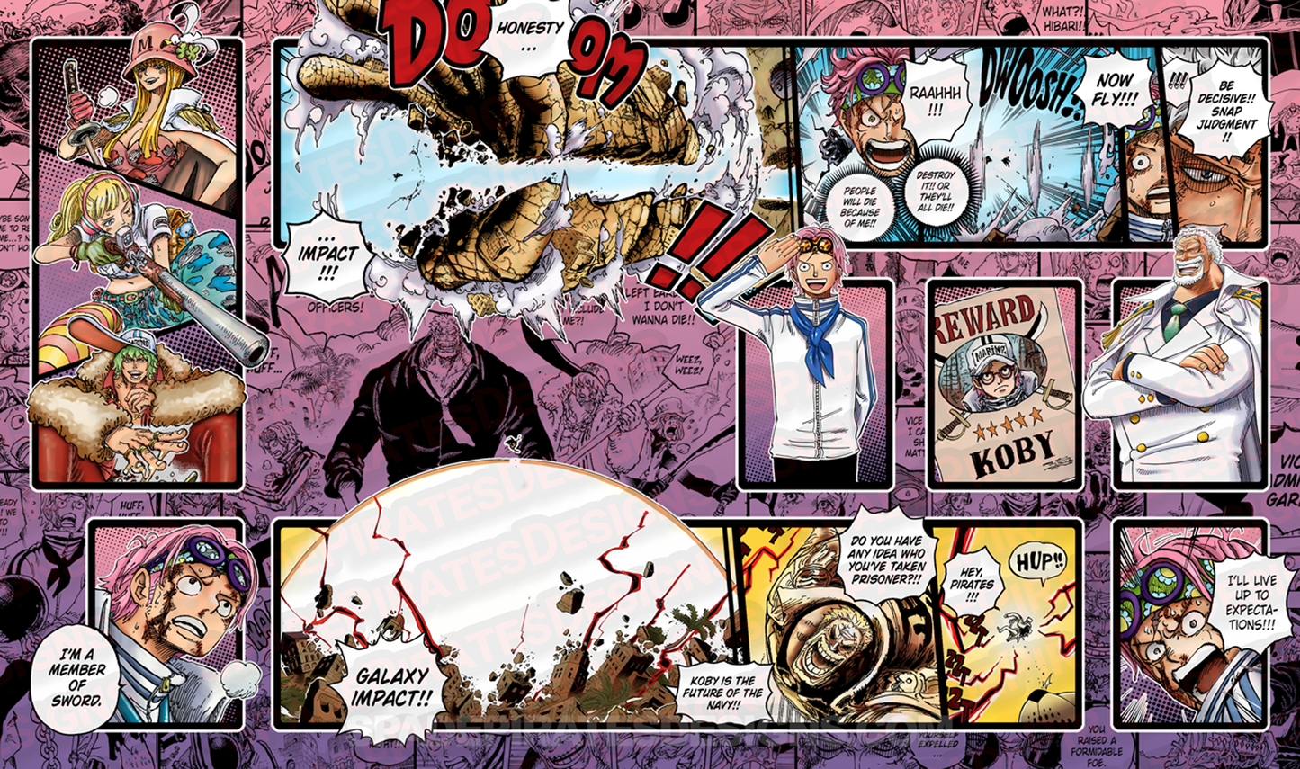 One Piece TCG Koby & Garp Playmat