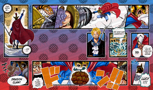 One Piece TCG Lucy Sabo Playmat