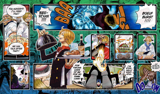 one piece tcg Sanji playmat