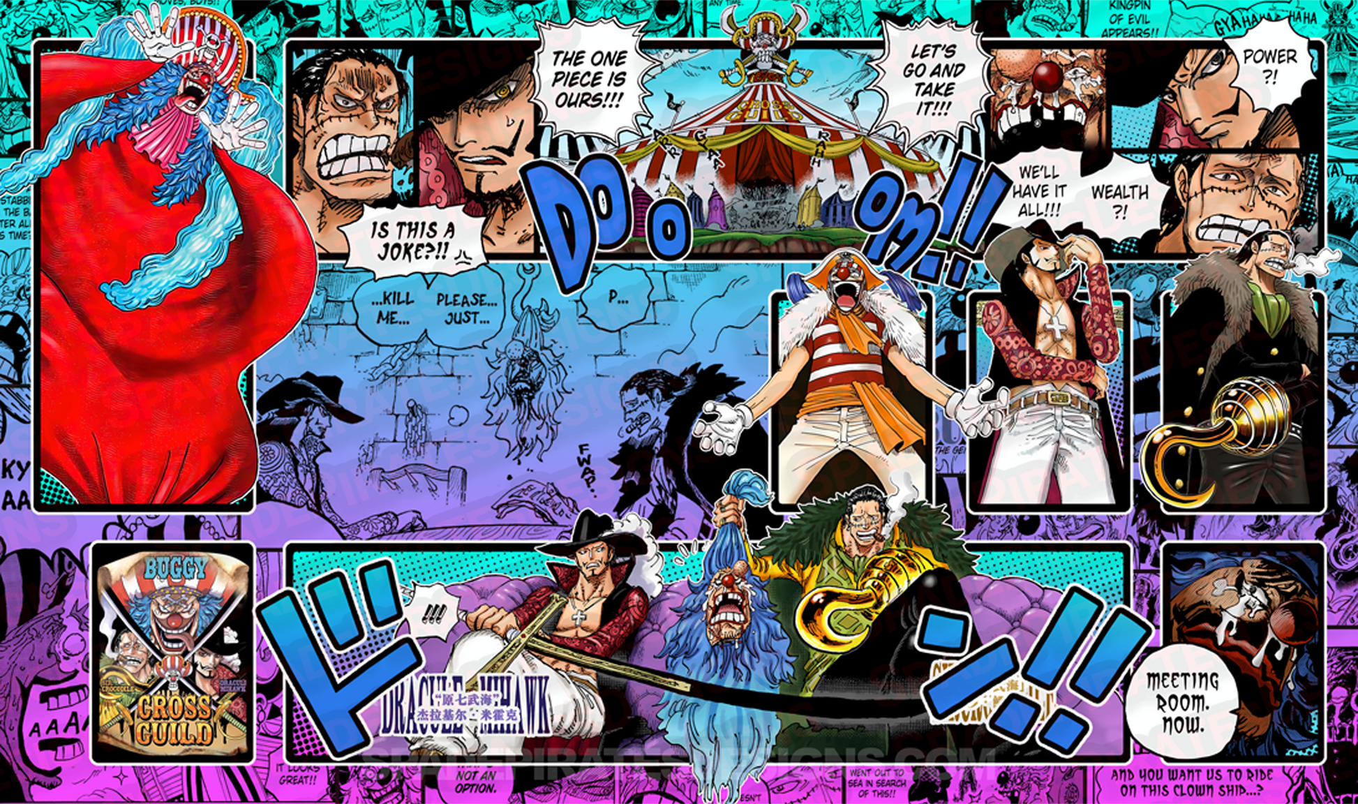 One Piece TCG Cross Guild / Buggy Playmat 1