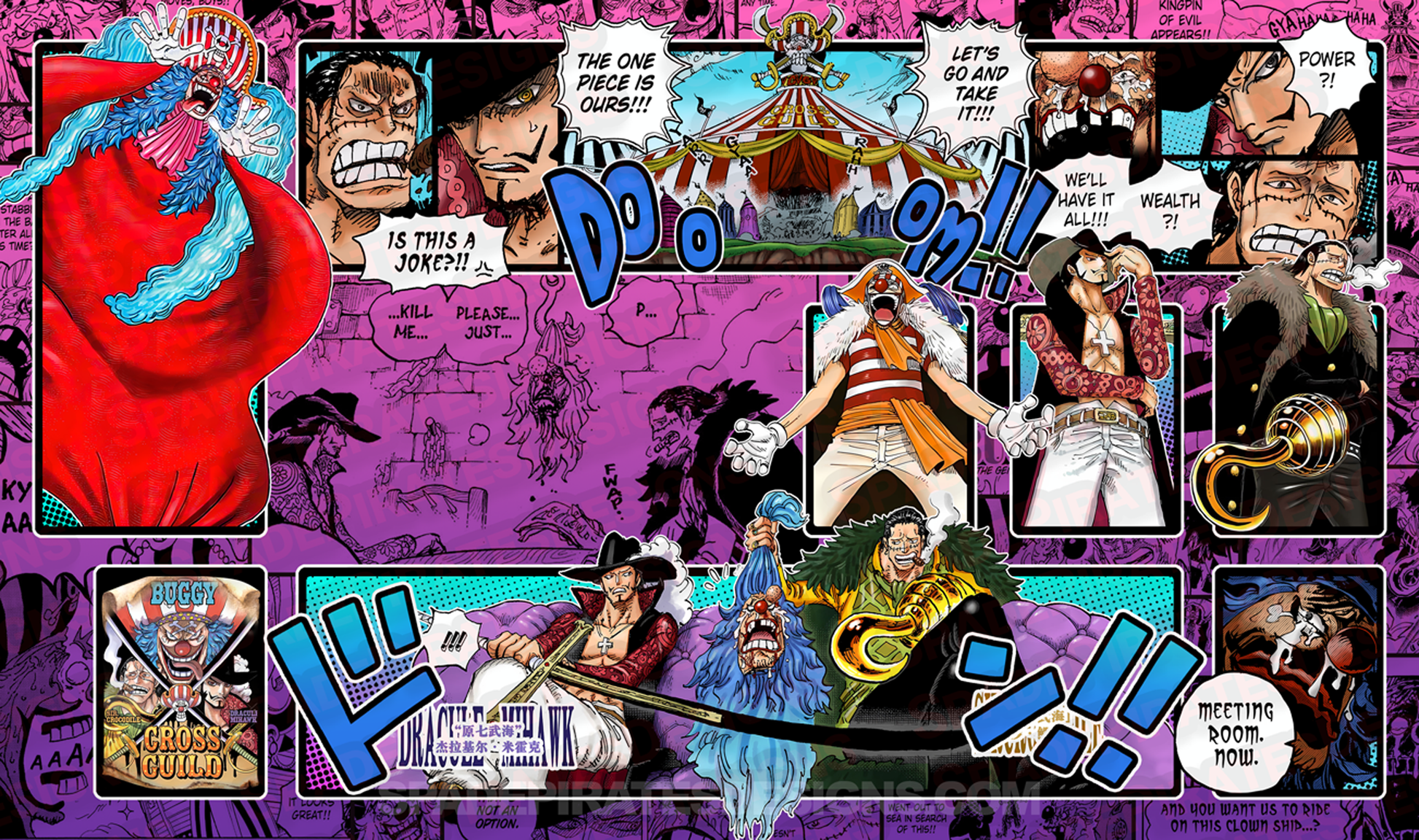 One Piece TCG Cross Guild / Buggy Playmat 3