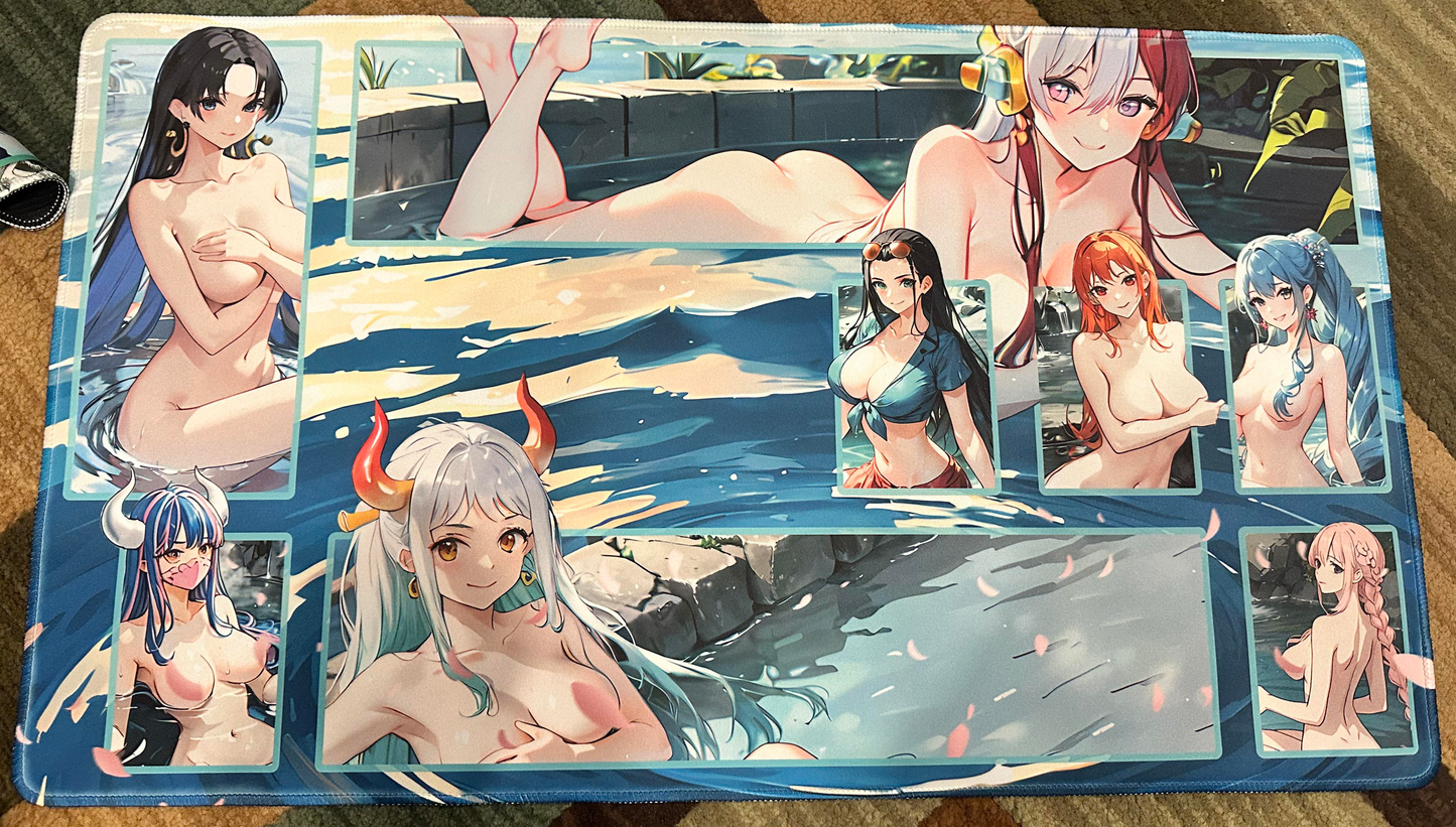 one piece tcg Waifus (Robin, Nami, Vivi, Rebecca, Ulti, Boa, Uta) playmat