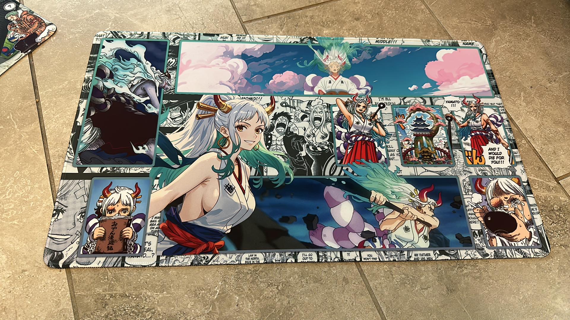 One Piece TCG Yamato Playmat (Version 1) Spade Pirates Designs One Piece TCG Yamato Playmat (Version 1) Spade Pirates Designs